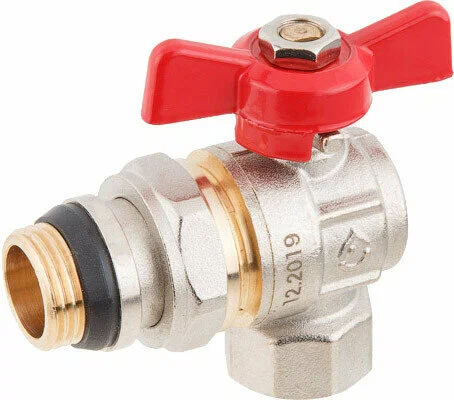 Кран Gappo шаровой G215.05 со сгоном угловой 3/4"бабочка